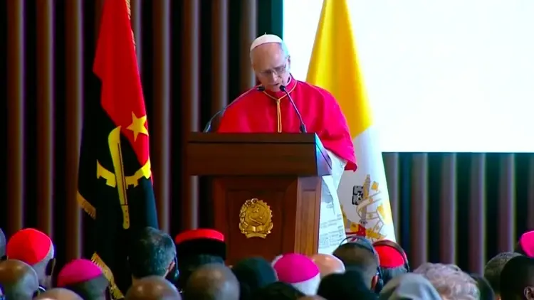 Powitanie Leona XIV w Pałacu Prezydenckim w Luandzie