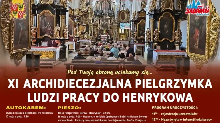 11. Archidiecezjalna Pielgrzymka Ludzi Pracy do Henrykowa