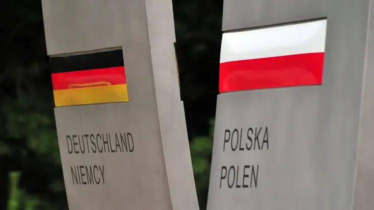 Flaga Niemiec i Polski