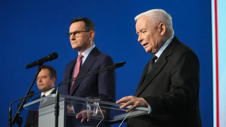 Konferencja polityków PiS. Przemawia Jarosław Kaczyński