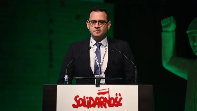 Michał Ossowski, prezes Fundacji Promocji Solidarności na Kongresie Pracy