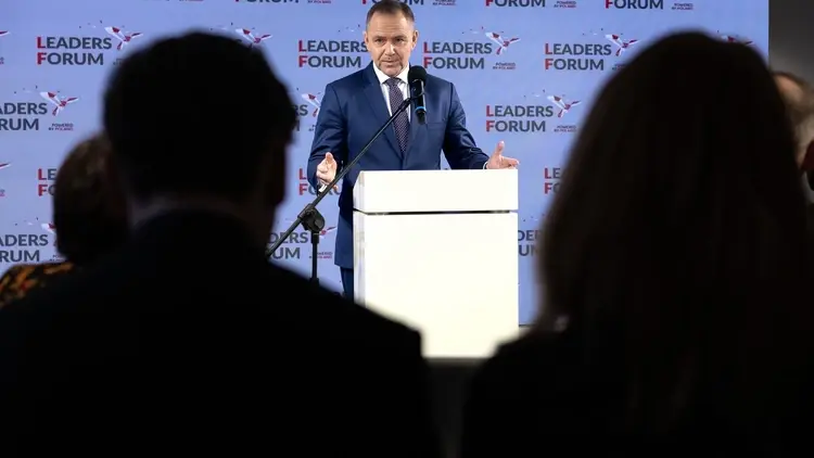 Karol Nawrocki przemawia na Forum Liderów