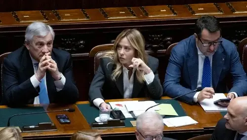 Giorgia Meloni we włoskim parlamencie
