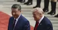 Xi Jinping, Donald Trump podczas powitania w Pekinie