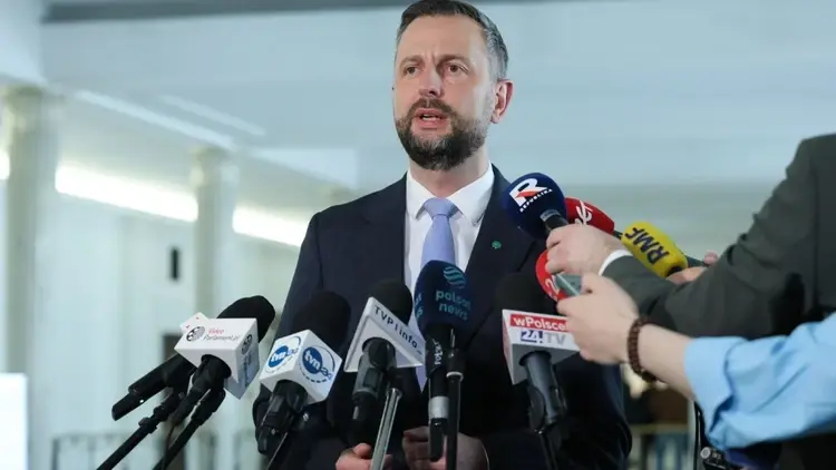 Władysław Kosiniak-Kamysz podczas konferencji prasowej w sejmie