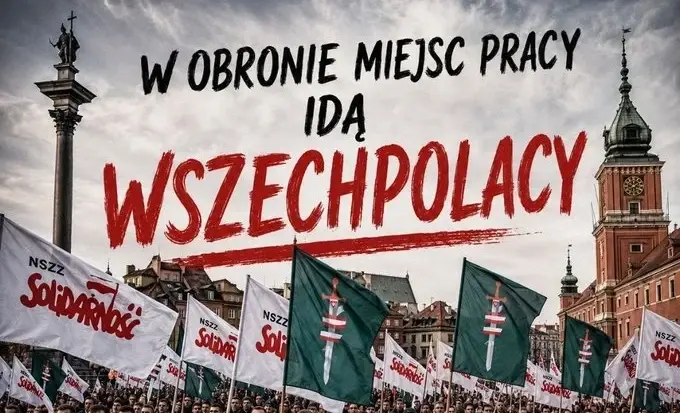 Młodzież Wszechpolska dołącza do protestu Solidarności