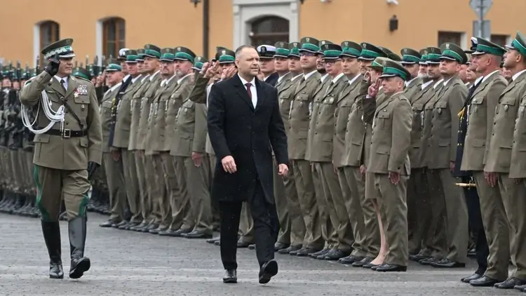 Karol Nawrocki podczas obchodów 35-lecia Straży Granicznej