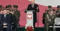 Karol NAwrocki podczas uroczystości jubileuszowych Straży Granicznej