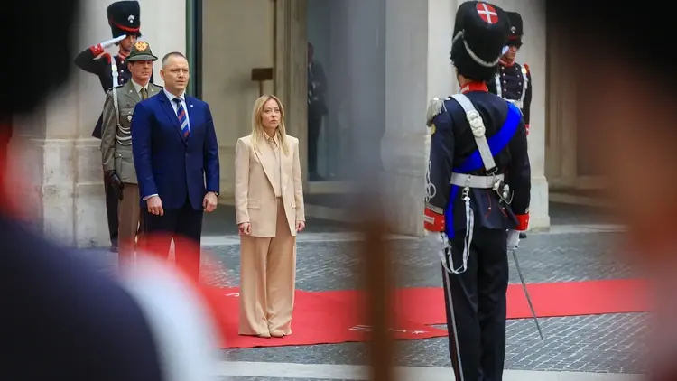 Karol Nawrocki i Giorgia Meloni