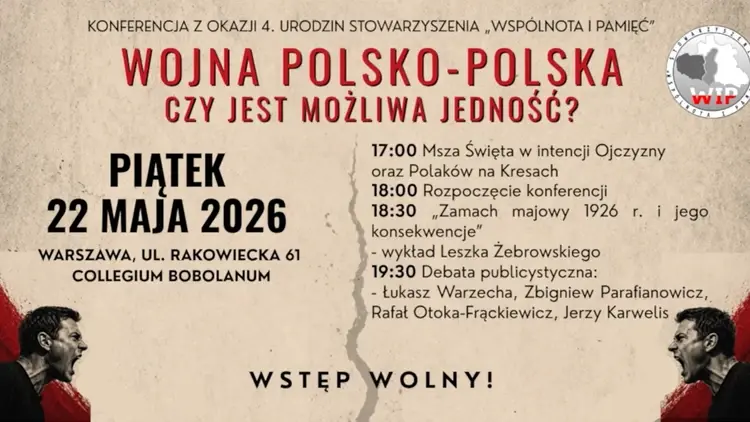 Zaproszenie na konferencję "Wojna polsko-polska"