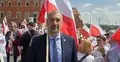 Senator Marek Pęk na marszu Solidarności