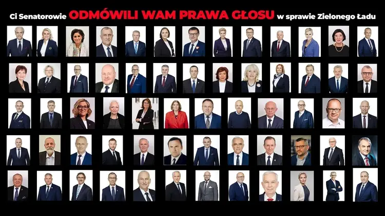 Ci Senatorowie odmówili Wam prawa głosu