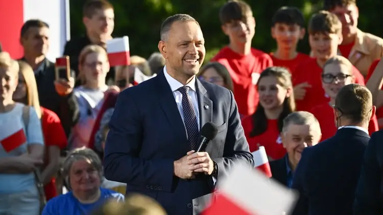 Karol Nawrocki na spotkaniu z mieszkańcami powiatu sokołowskiego