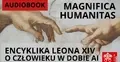 Grafika Vatican News obrazująca premierę pierwszej encykliki Leona XIV