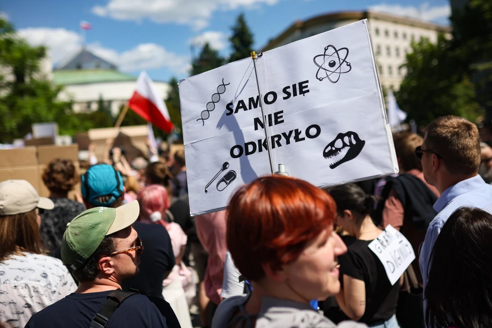 Protest naukowców pod Sejmem