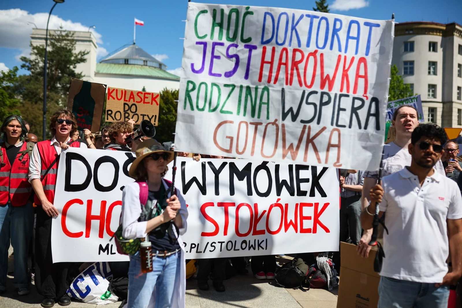 Protest naukowców pod Sejmem