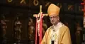 Metropolita warszawski abp Adrian Galbas przewodniczy uroczystej Mszy świętej w warszawskiej archikatedrze św. Jana Chrzciciela
