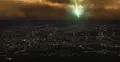 meteoryt nad miastem