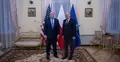 Sekretarz stanu w MON Paweł Zalewski z Ambasadorem USA przy NATO Matthew Whittakerem 