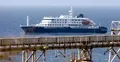 MV Hondius na kotwicy u wybrzeża Zielonego Przylądka