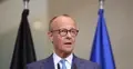 Friedrich Merz na konferencji prasowej