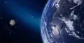 Asterodia leci w kierunku ziemi