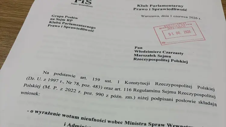 Wniosek o wotum nieufności dla Marcina Kierwińskiego