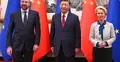 Przewodnicząca Komisji Europejskiej Ursula von der Leyen i przewodniczący Rady Europejskiej Charles Michel spotykają się z sekretarzem generalnym Komunistycznej Partii Chin Xi Jinpingiem w Pekinie w Chinach.