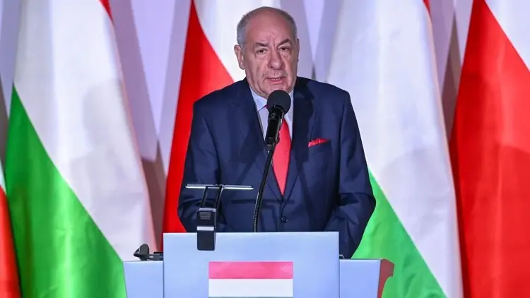 Tamas Sulyok przemawia