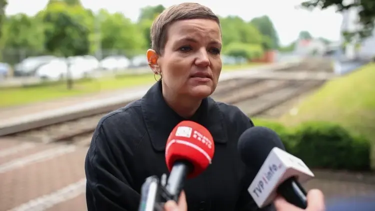 Marta Cienkowska udziela wywiadu