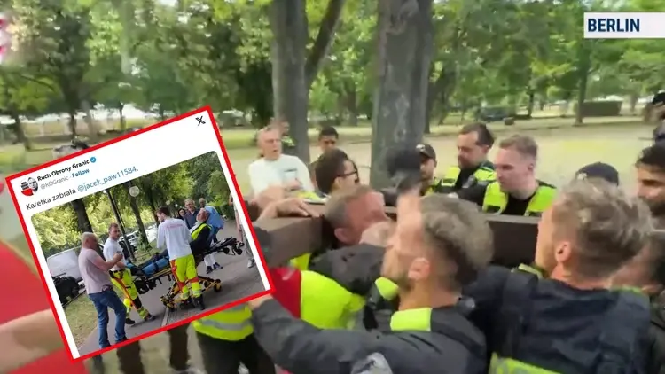 Niemieccy policjanci atakują manifestację ROG