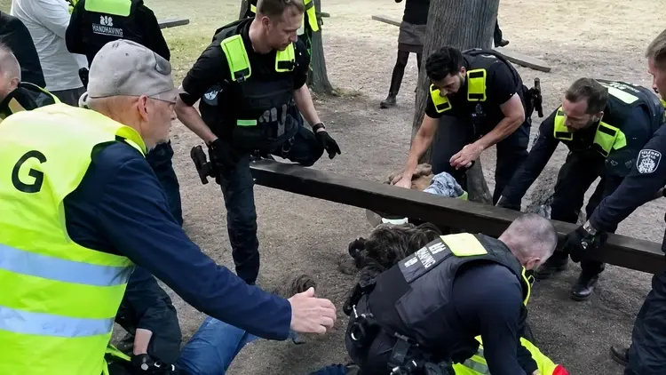 Niemiecka policja atakuje polskich patriotów z ROG