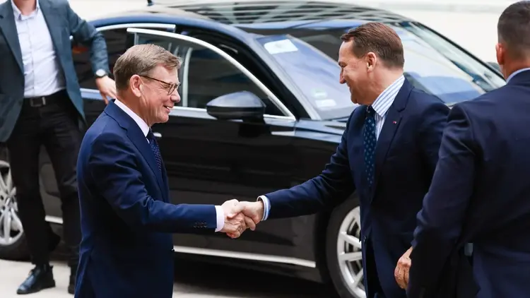 Ministrowie spraw zagranicznych Polski i Niemiec, Radosław Sikorski i Johann Wadephul