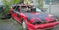 Wrak samochodu marki Toyota