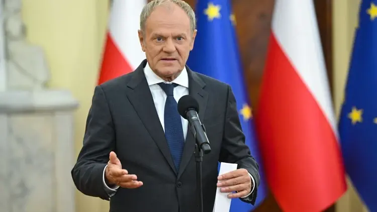 Donald Tusk na konferencji prasowej