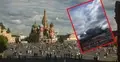 Kreml / pożar w moskwiewskiej rafinerii po ataku ukraińskich dronów