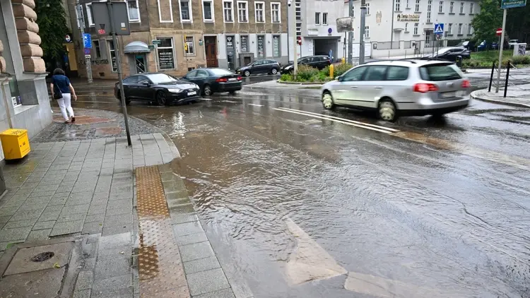 Ulewa w Szczecinie