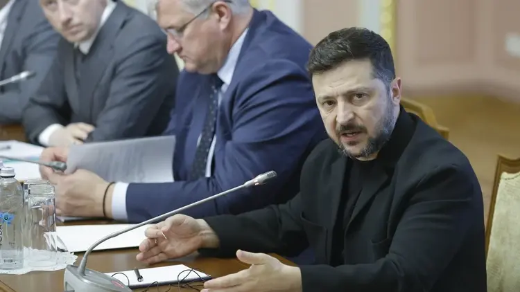 Prezydent Ukrainy Wołodymyr Zełenski