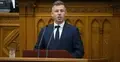 Peter Magyar w węgierskim parlamencie