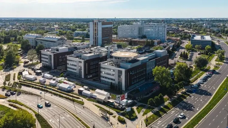 Szpital Południowy z lotu ptaka