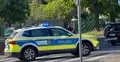 Radiowóz niemieckiej policji na ulicach Słubic