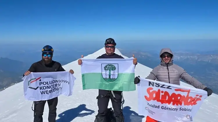 Górnicy z ZG Sobieski na szczycie Mont Blanc