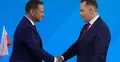 Debata przed II turą wyborów prezydenckich. Na zdjęciu Rafał Trzaskowski i Karol Nawrocki