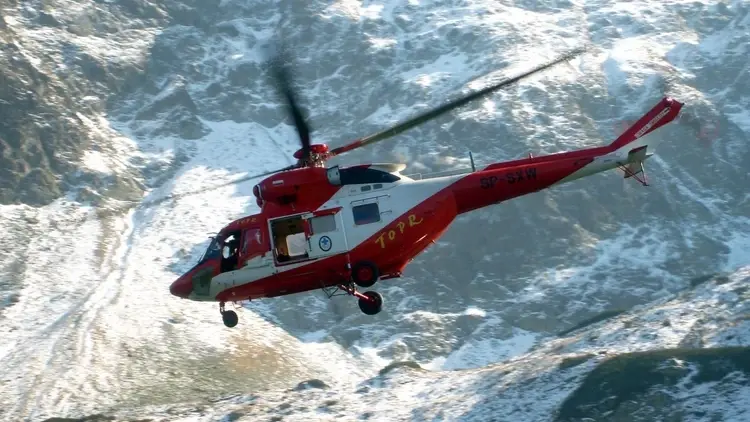 Śmigłowiec PZL W-3 Sokół należący do TOPR-u