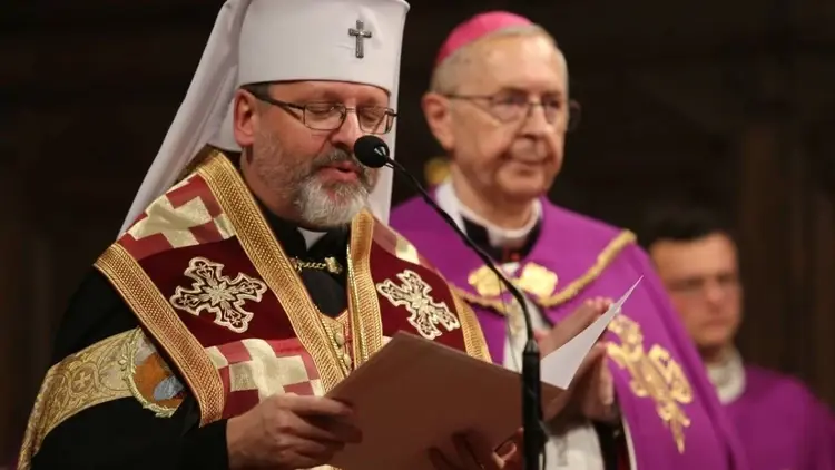 Abp Światosław Szewczuk w towarzystwie abp. Stanisława Gądeckiego