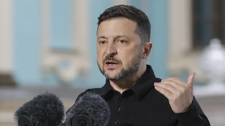 Prezydent Ukrainy Wołodymyr Zełenski