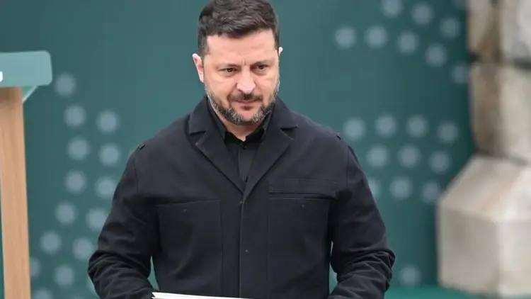 Wołodymyr Zełenski idzie