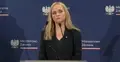 Jolanta Sobierańska-Grenda na konferencji prasowej