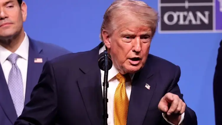 Donald Trump przemawia