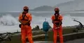 Tajwan straż przybrzeżna patrzy na ocean